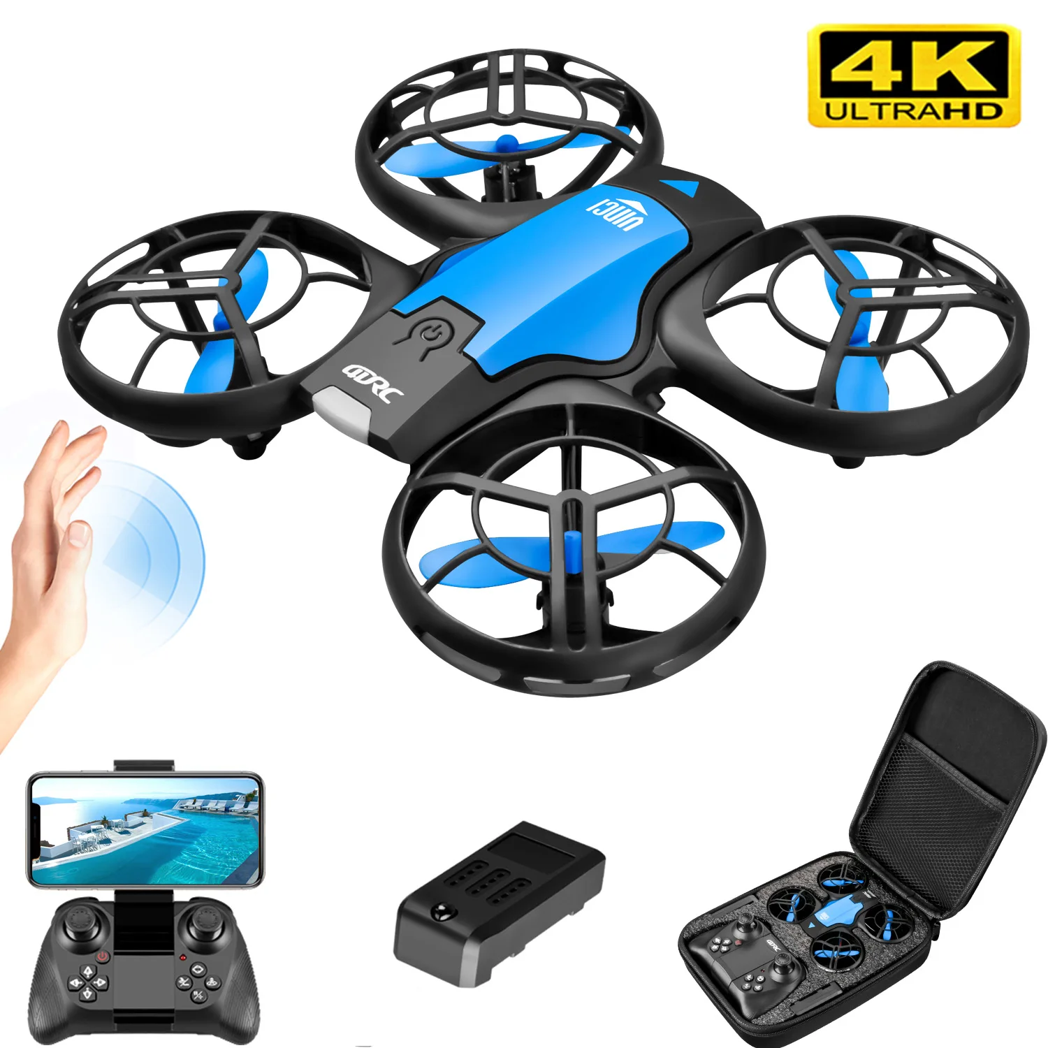 Drone Kit Professional - V8 Nieuwe Mini Drone 4K Professionele